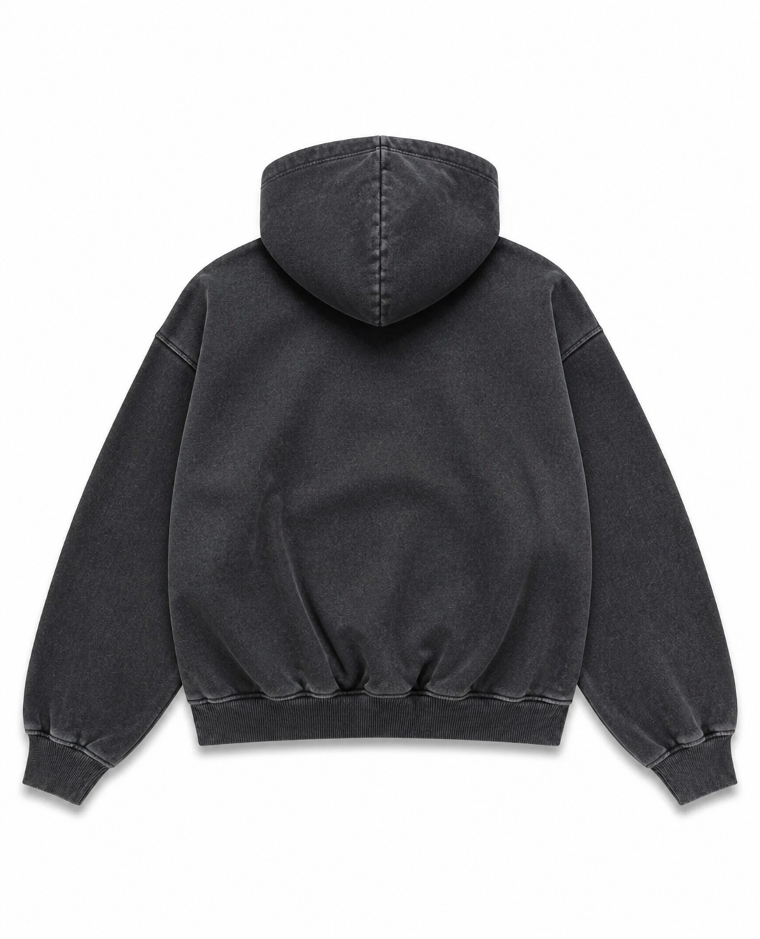 Rogue-Club Acid Wash Zip Hoodie