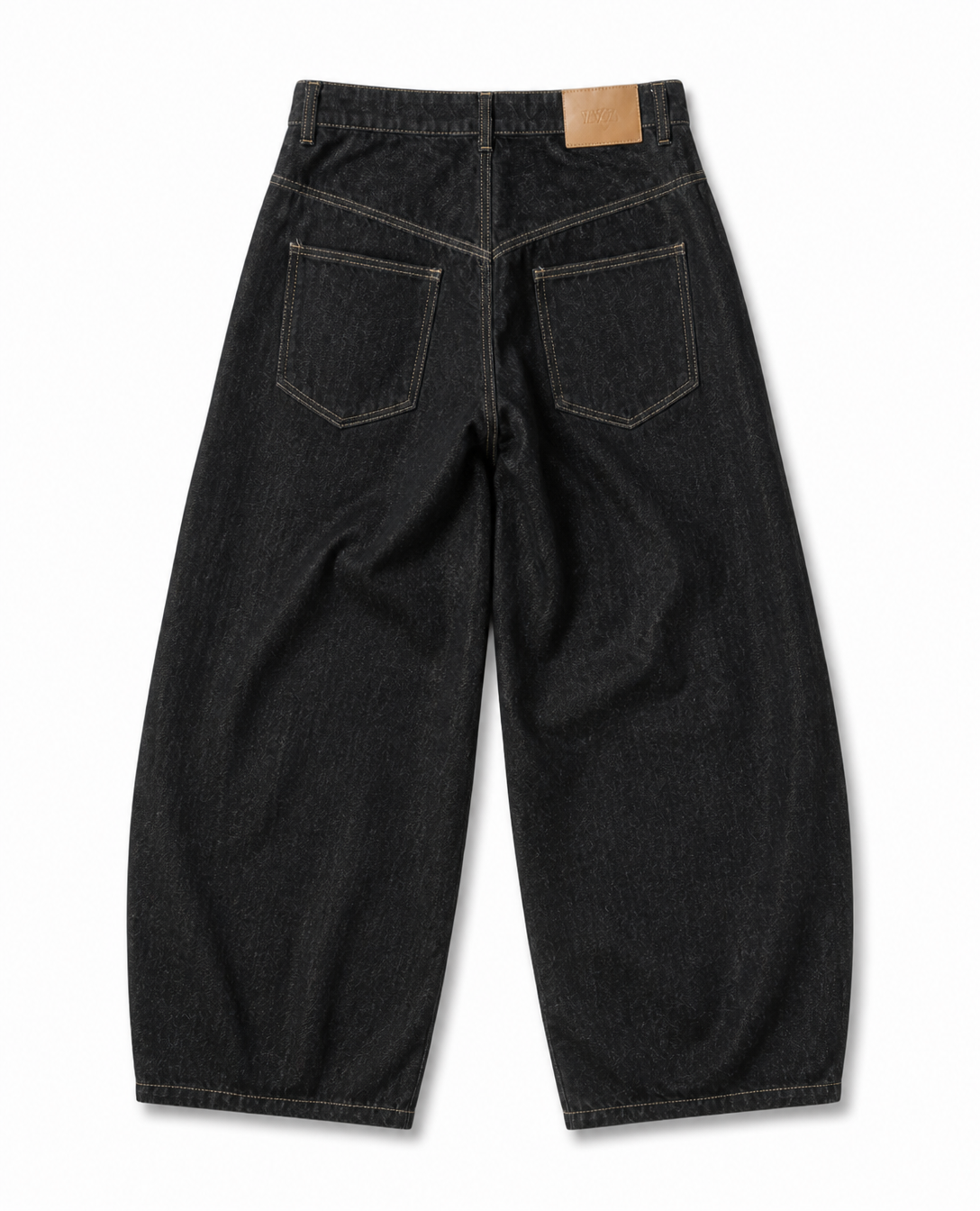 Rogue-Club Buckle Wide Leg Jeans