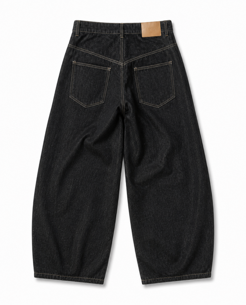 Rogue-Club Buckle Wide Leg Jeans