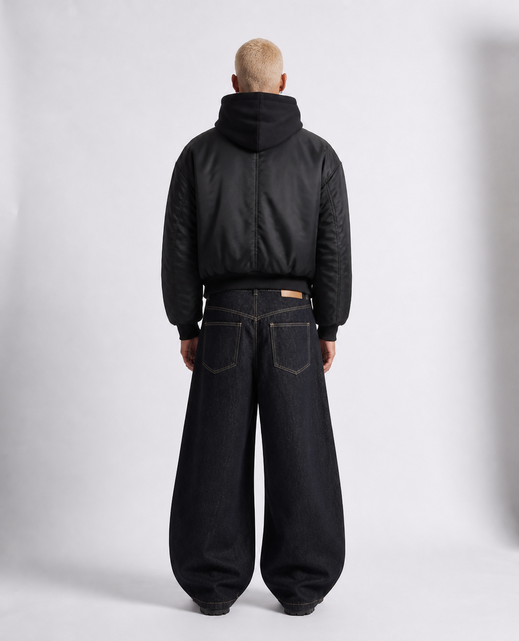 Rogue-Club Buckle Wide Leg Jeans