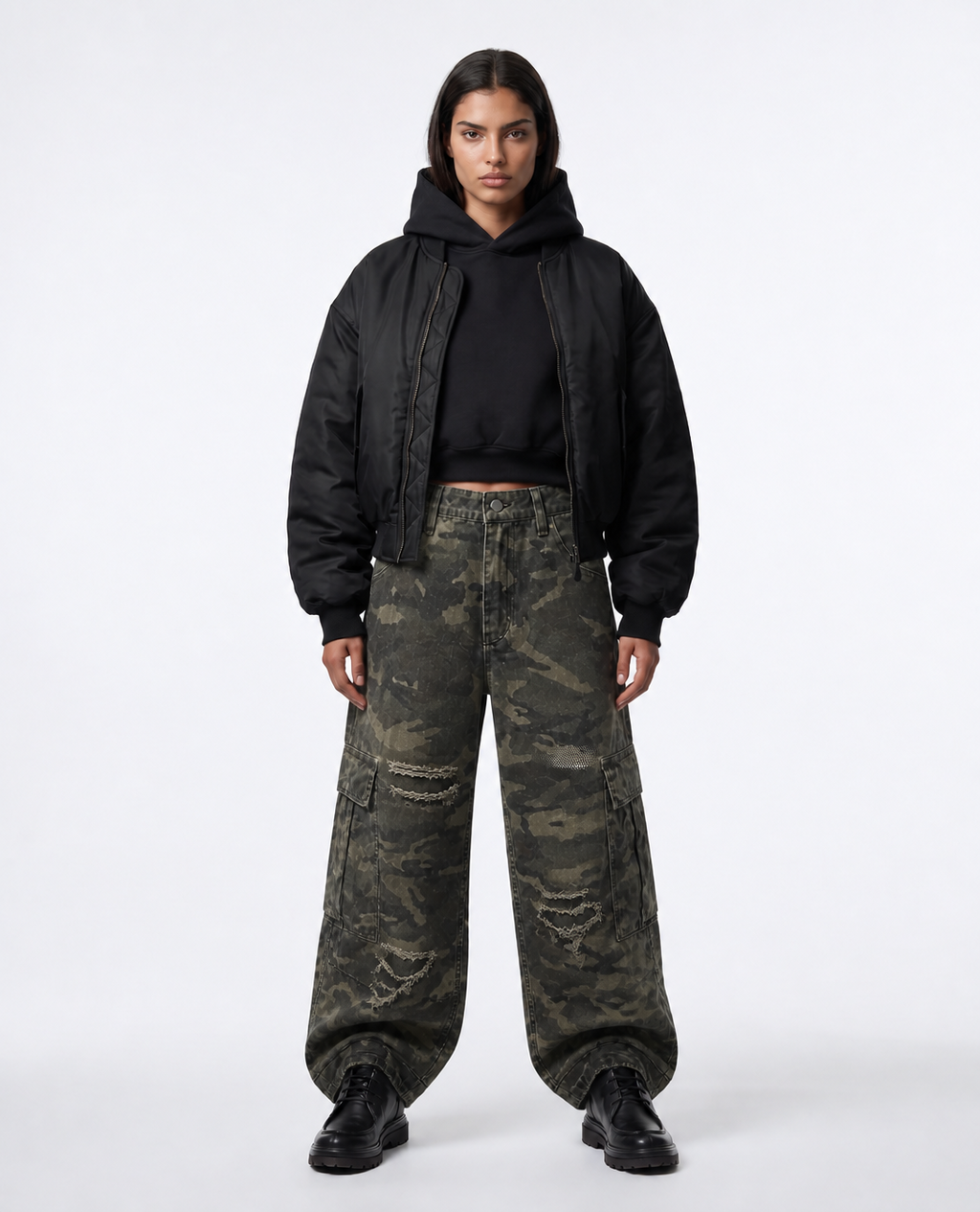 Rogue-Club Camo Cargo Jeans