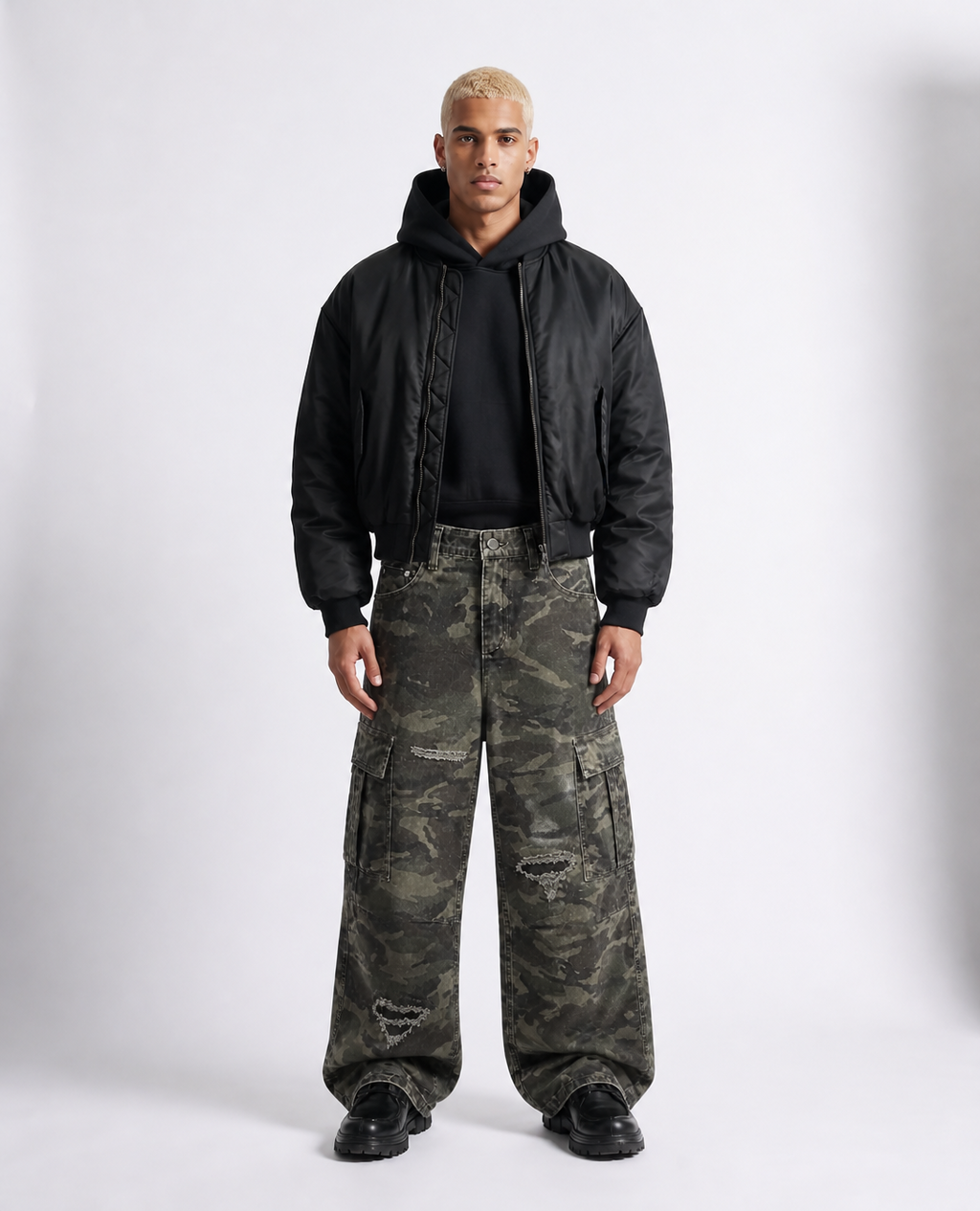 Rogue-Club Camo Cargo Jeans