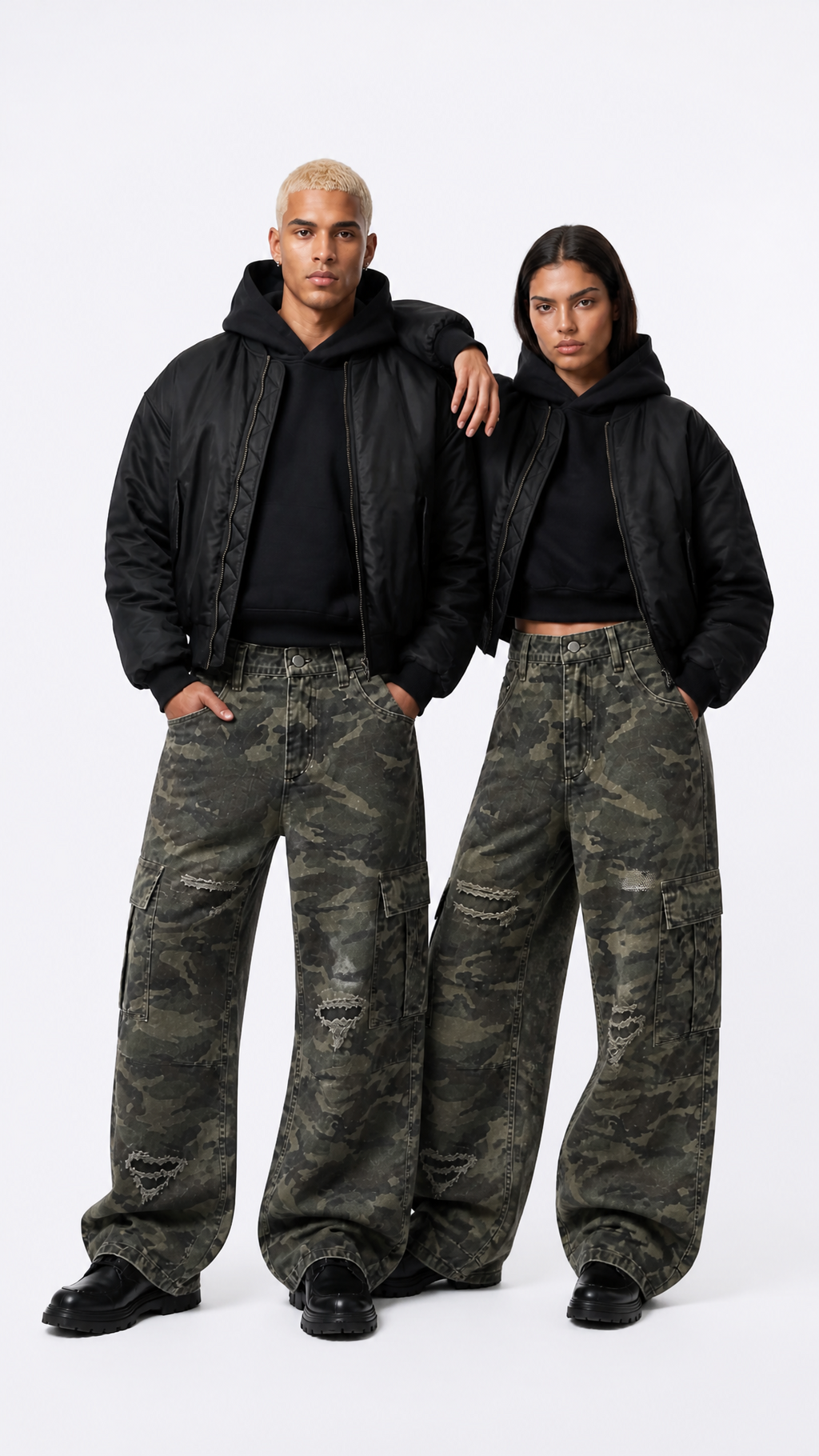 Rogue-Club Camo Cargo Jeans