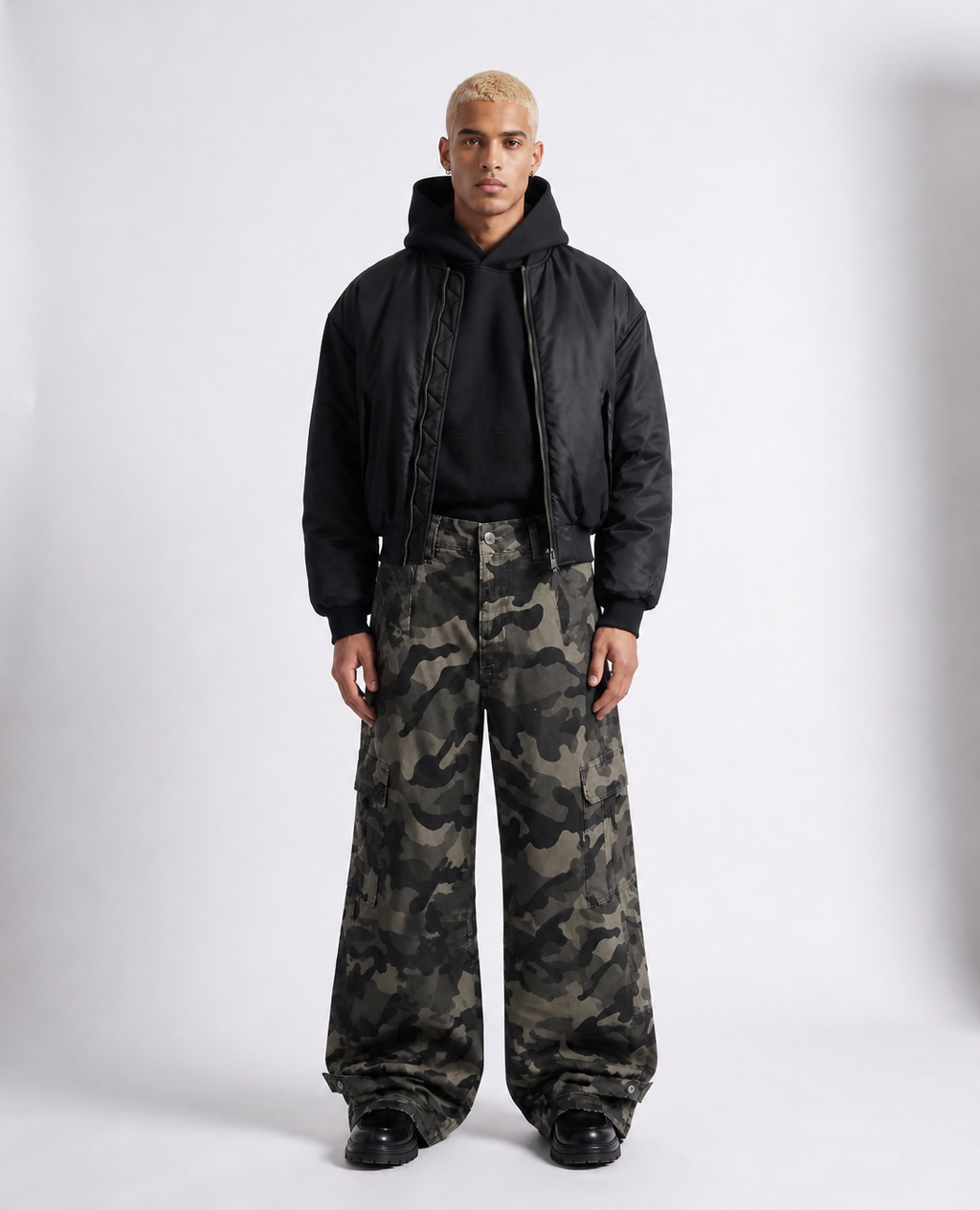 Rogue-Club Camo Cargo Pants