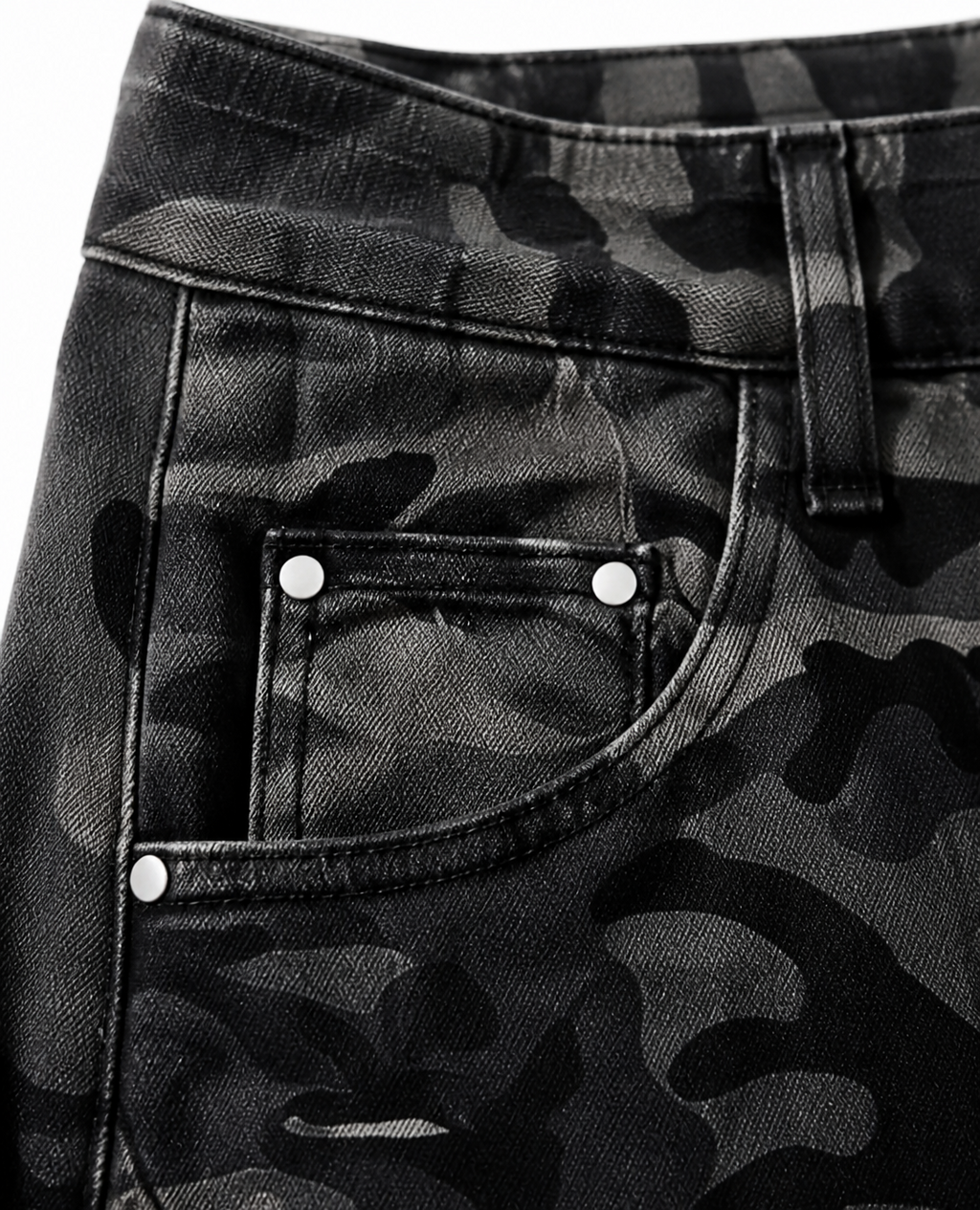 Rogue-Club Camo Wide Leg Cargo Pants