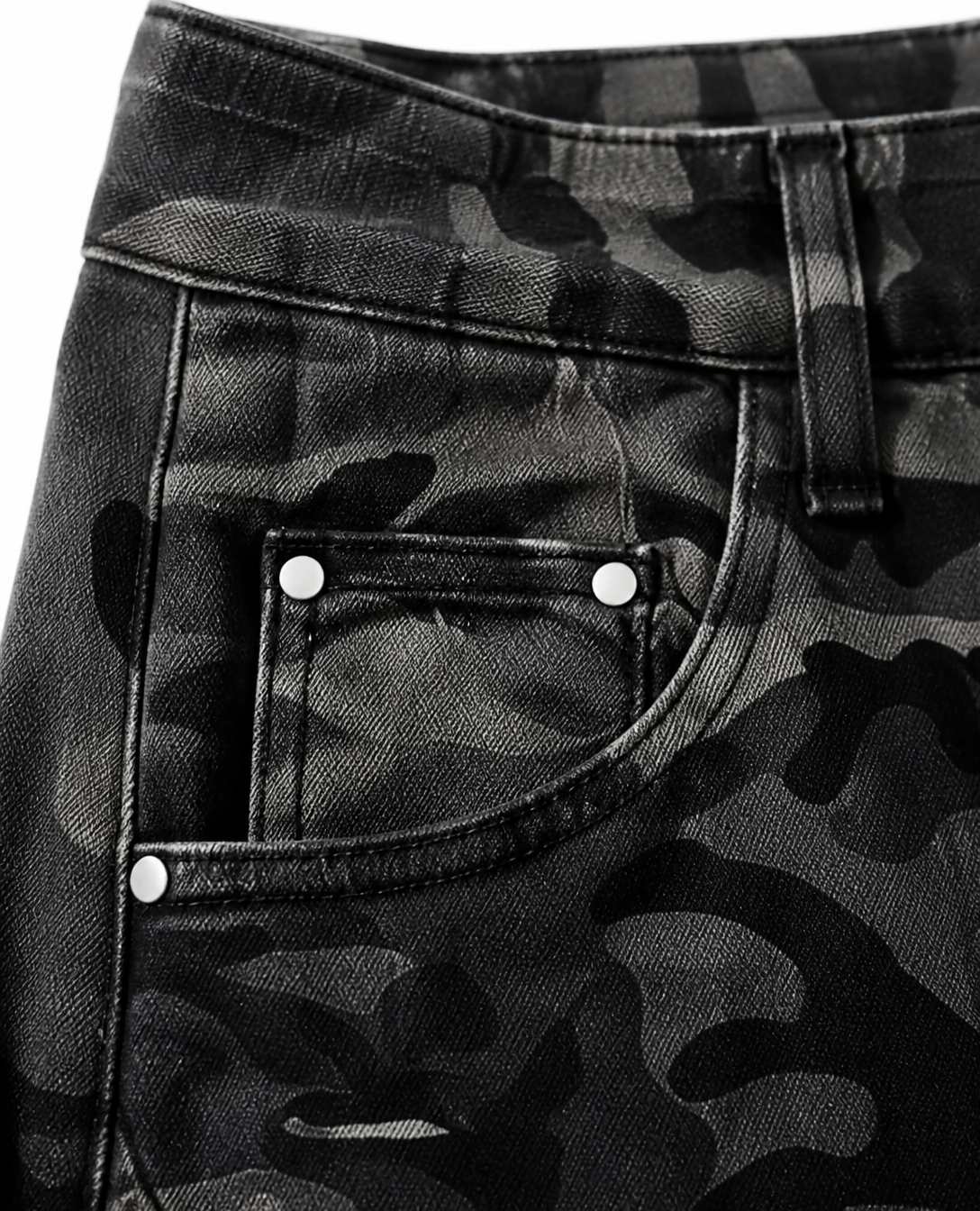 Rogue-Club Camo Wide Leg Cargo Pants