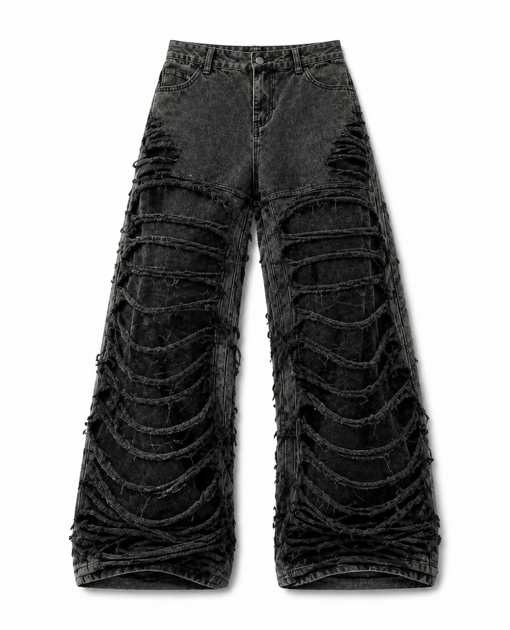 Rogue-Club Distressed Baggy Pants