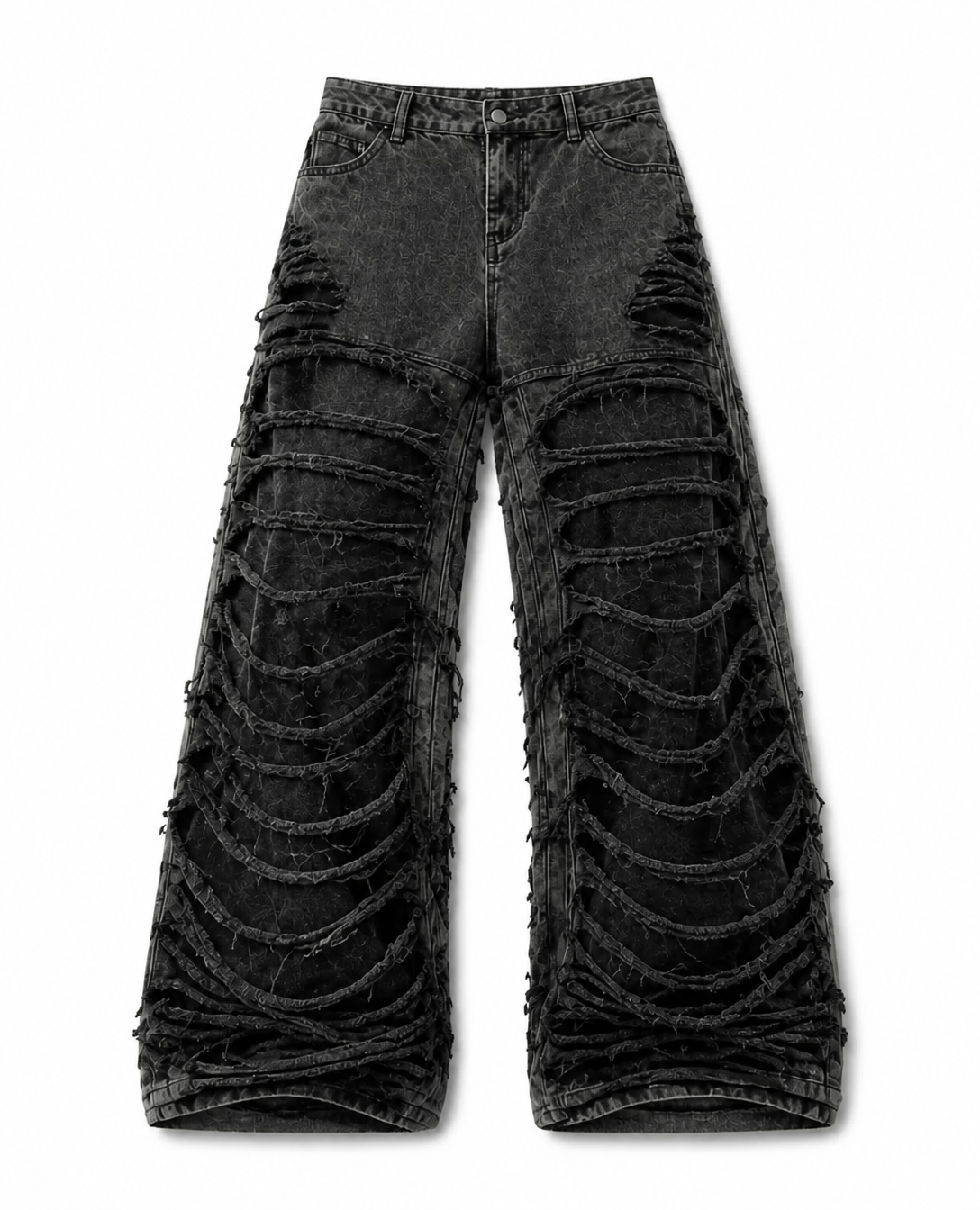 Rogue-Club Distressed Baggy Pants