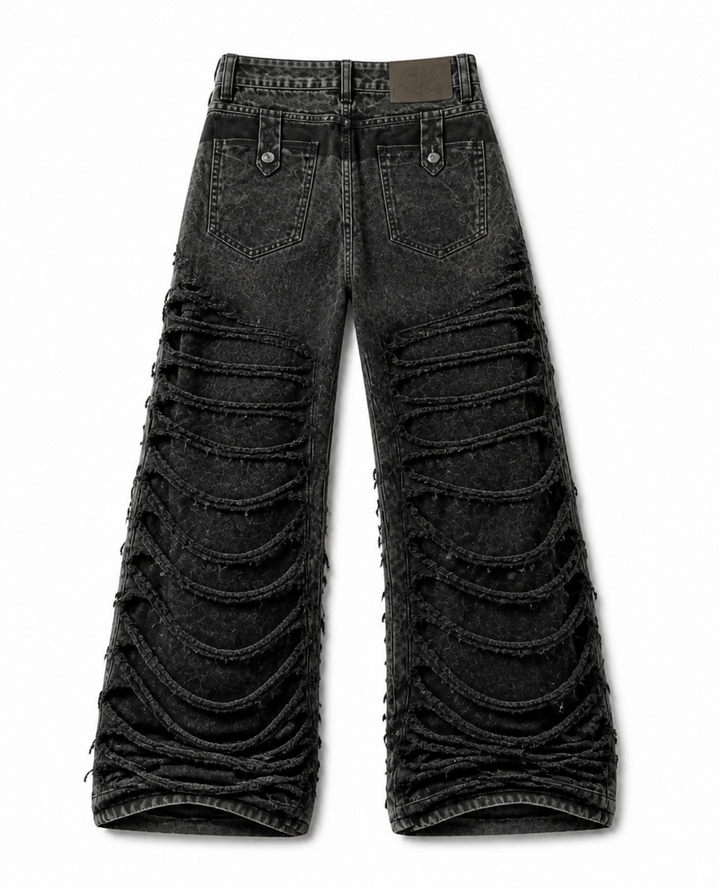 Rogue-Club Distressed Baggy Pants