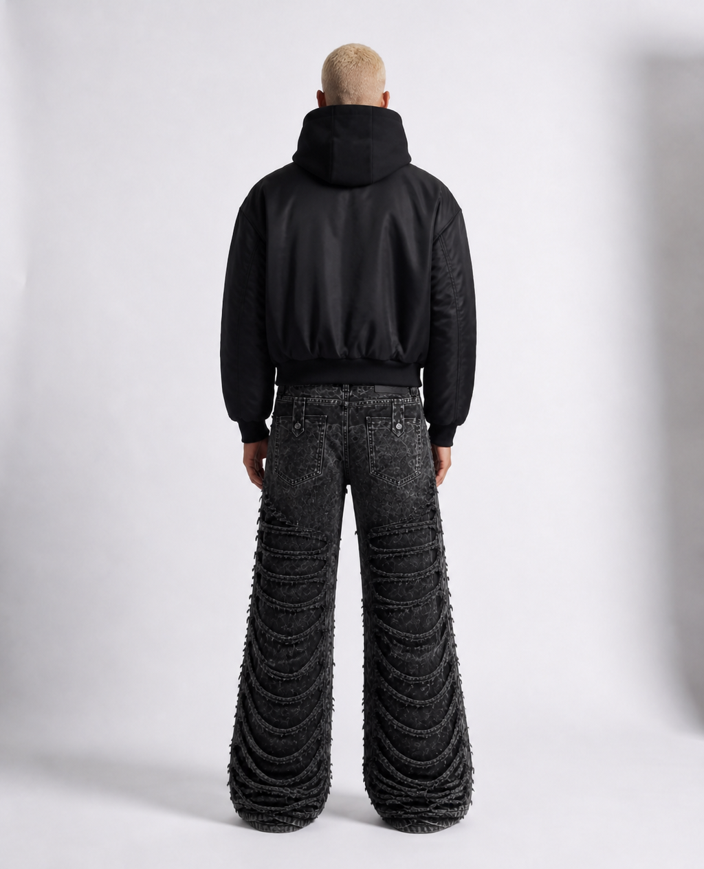 Rogue-Club Distressed Baggy Pants