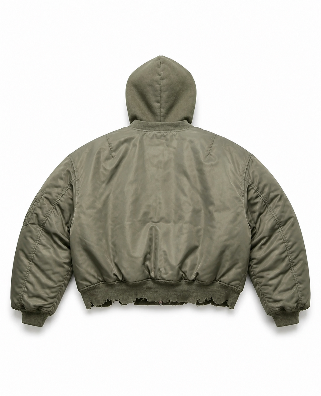Rogue-Club Distressed Bomber Jacket