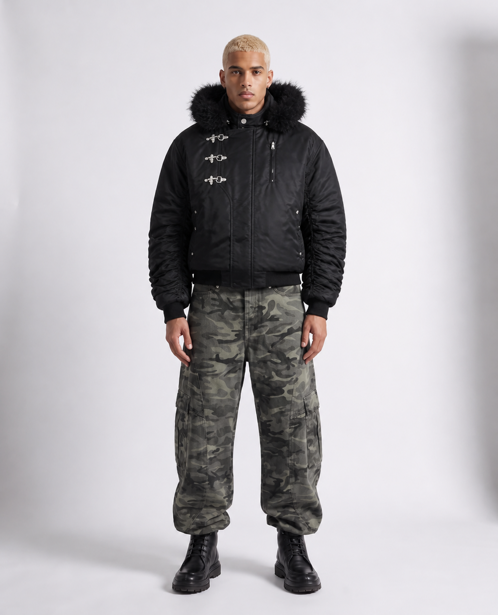 Rogue-Club Fur Bomber Jacket