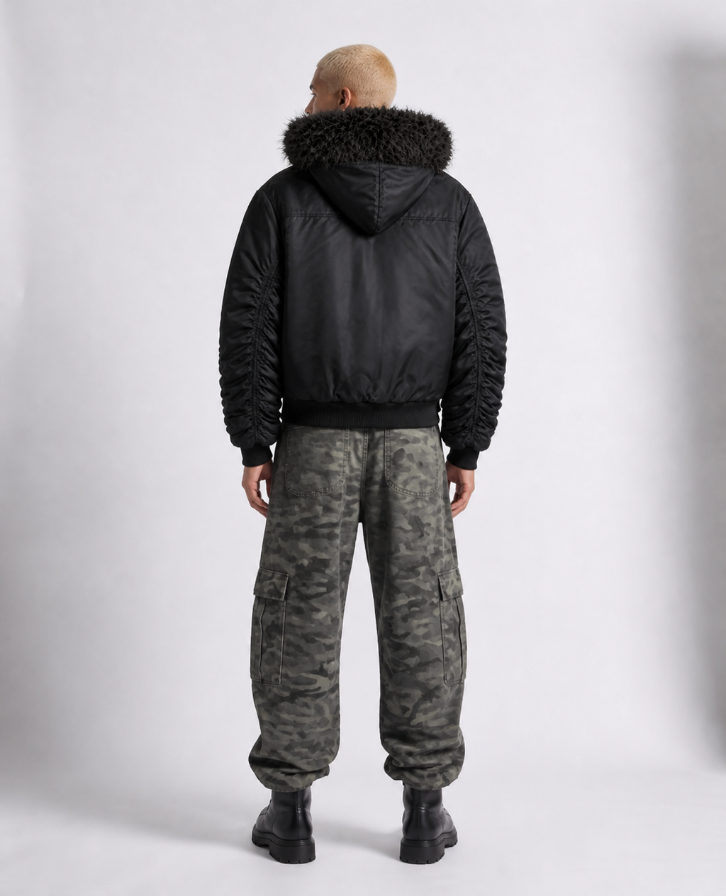 Rogue-Club Fur Bomber Jacket