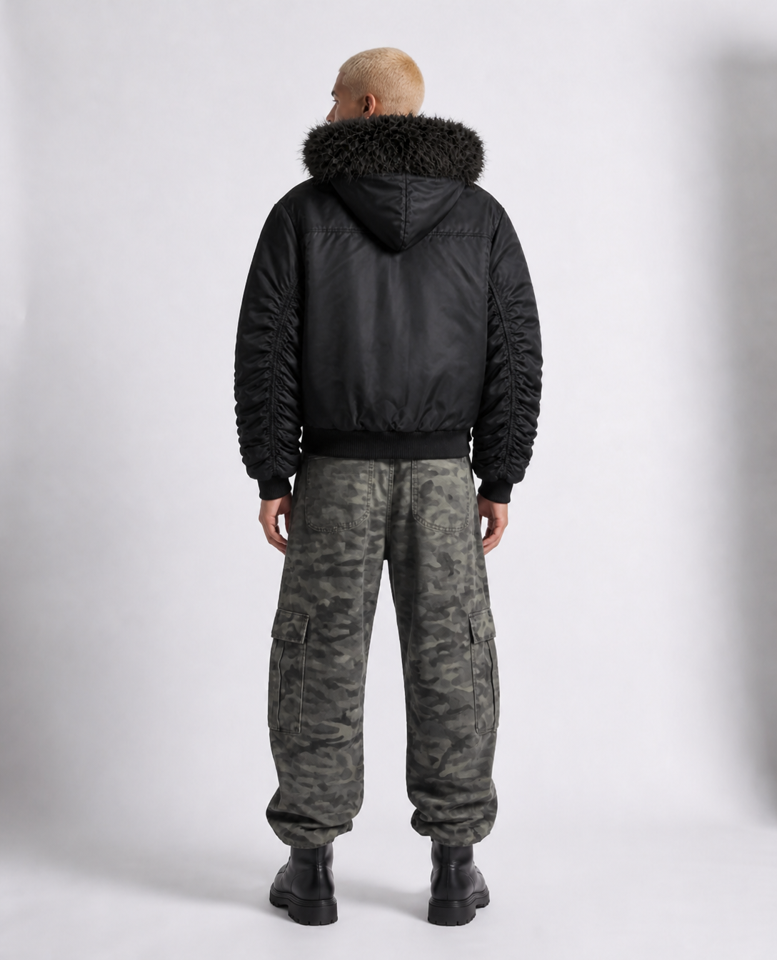 Rogue-Club Fur Bomber Jacket