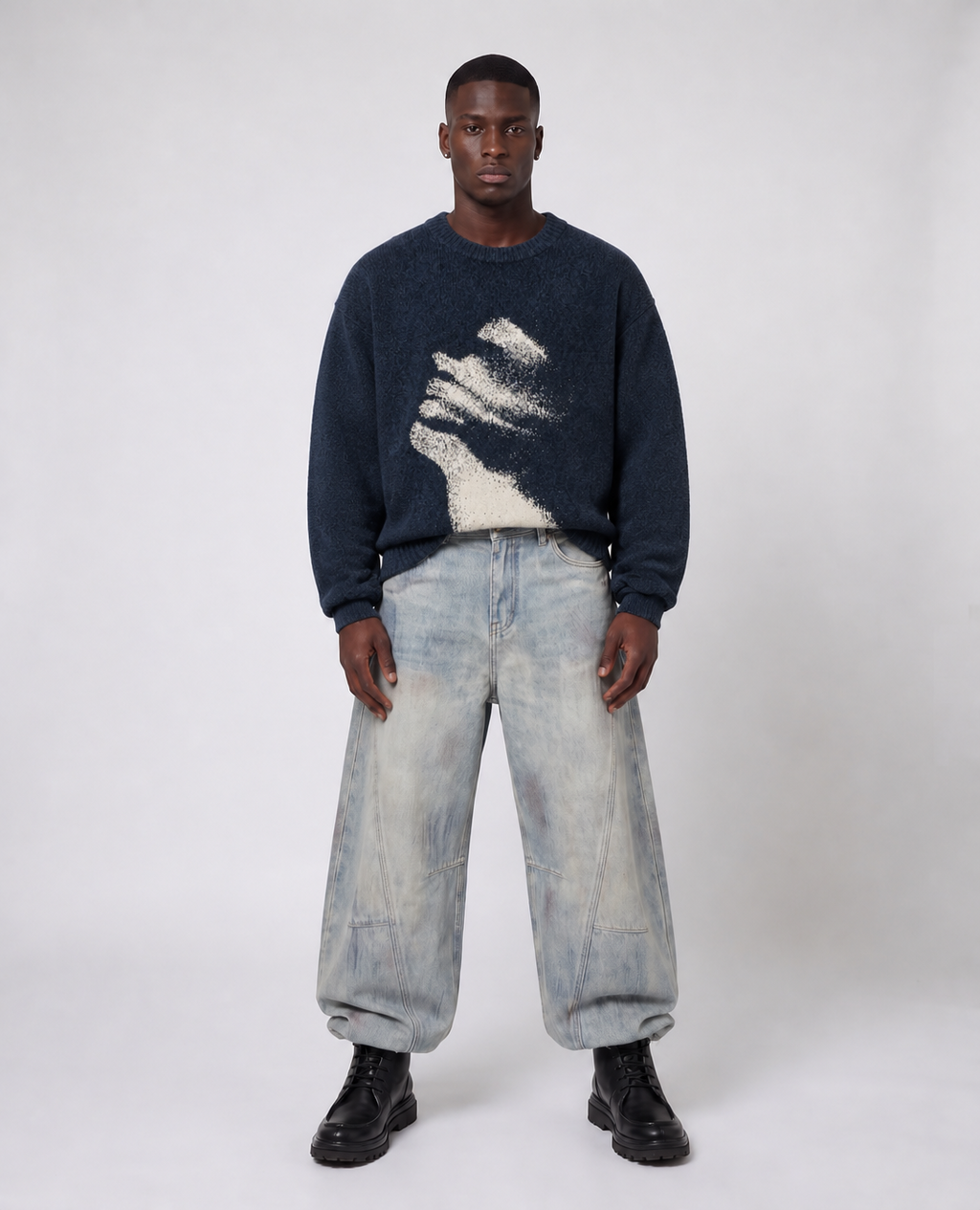 Rogue-Club Oversized Knit Sweater