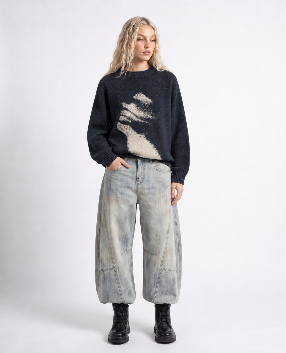 Rogue-Club Oversized Knit Sweater
