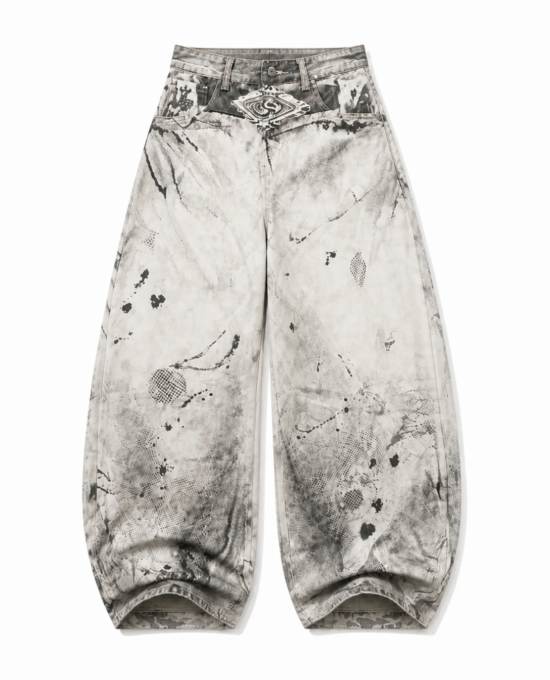 Rogue-Club Washed Baggy Jeans
