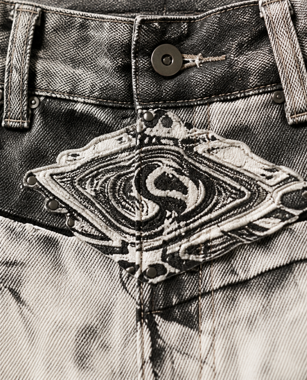 Rogue-Club Washed Baggy Jeans