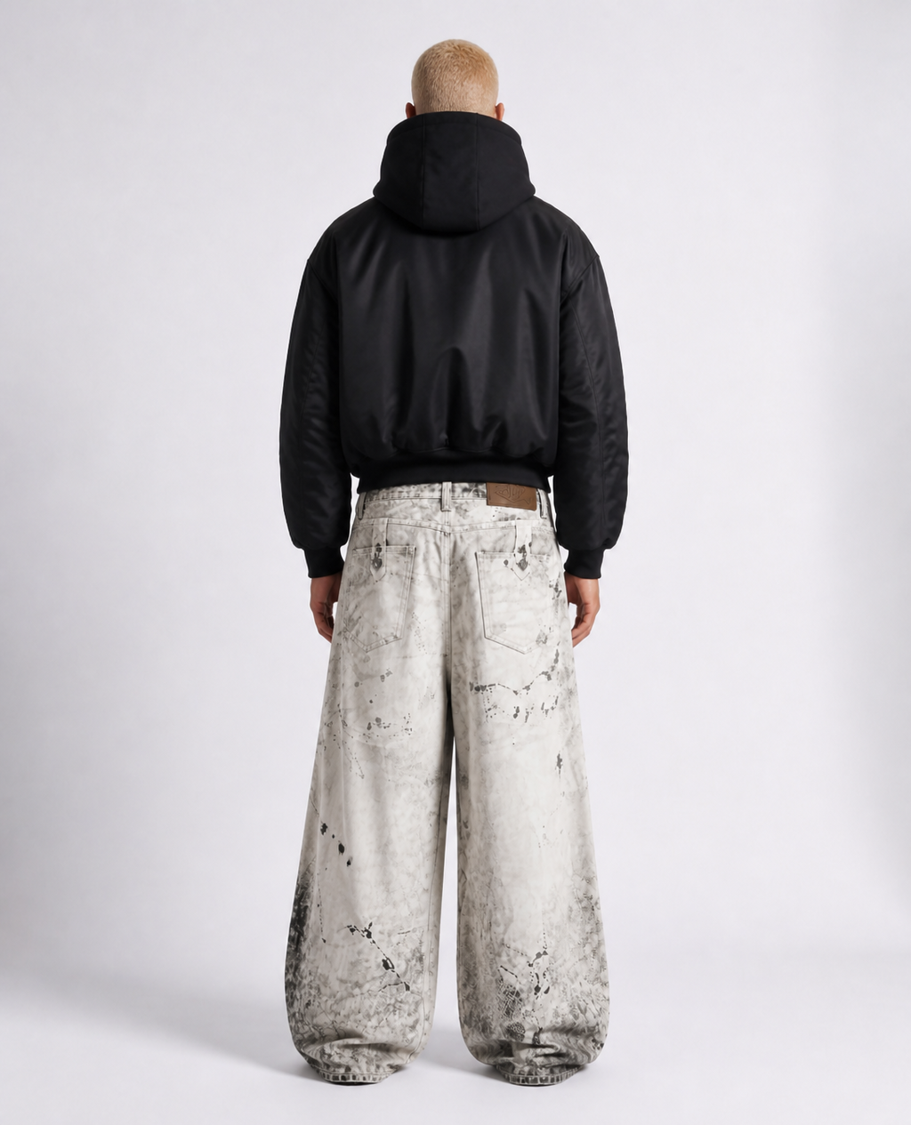 Rogue-Club Washed Baggy Jeans