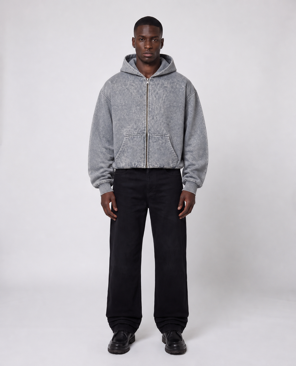 Rogue-Club Washed Zip Hoodie